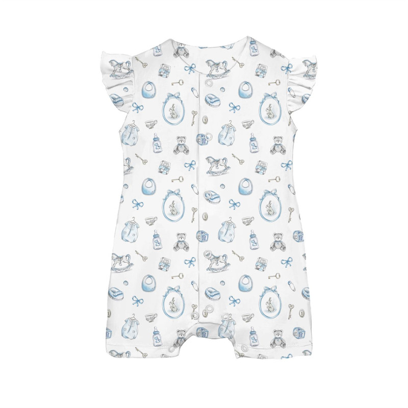 Supima Cotton Shortie with Ruffles – R007 Supima Cotton Shortie with Ruffles – R007
