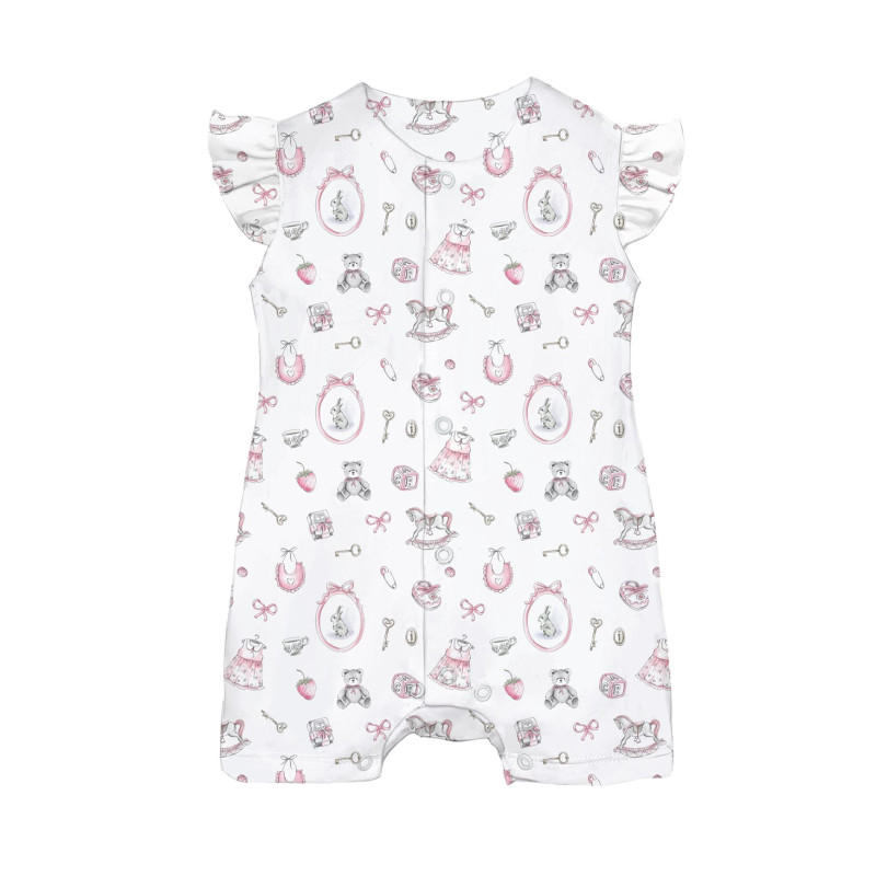 Supima Cotton Shortie with Ruffles – R007 Supima Cotton Shortie with Ruffles – R007