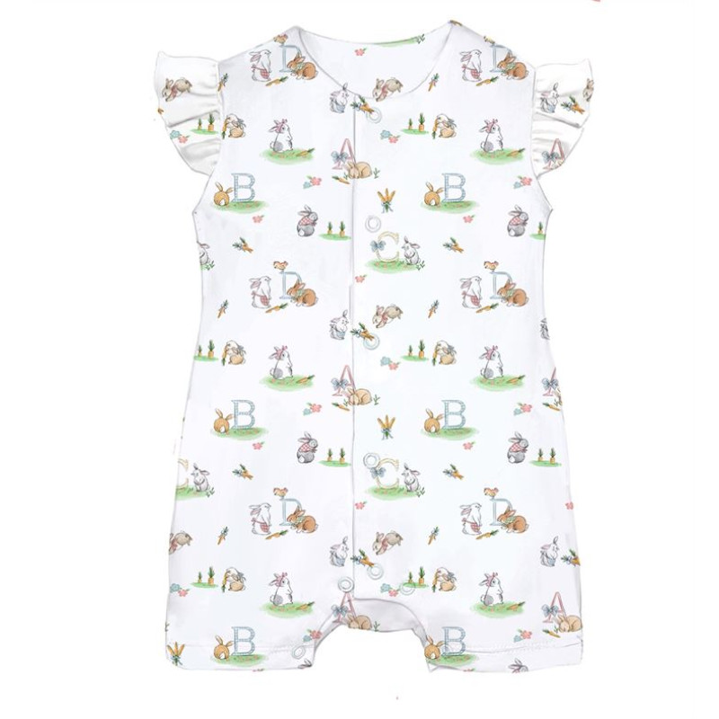 Supima Cotton Shortie with Ruffles – R007 Supima Cotton Shortie with Ruffles – R007