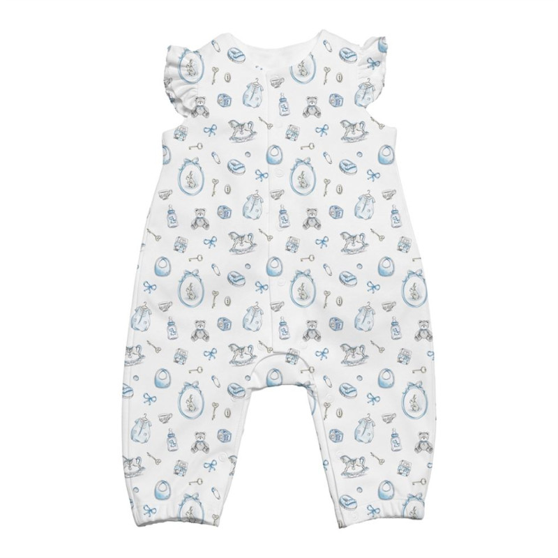 Supima Cotton Long Shortie with Ruffles – R011 Supima Cotton Long Shortie with Ruffles – R011