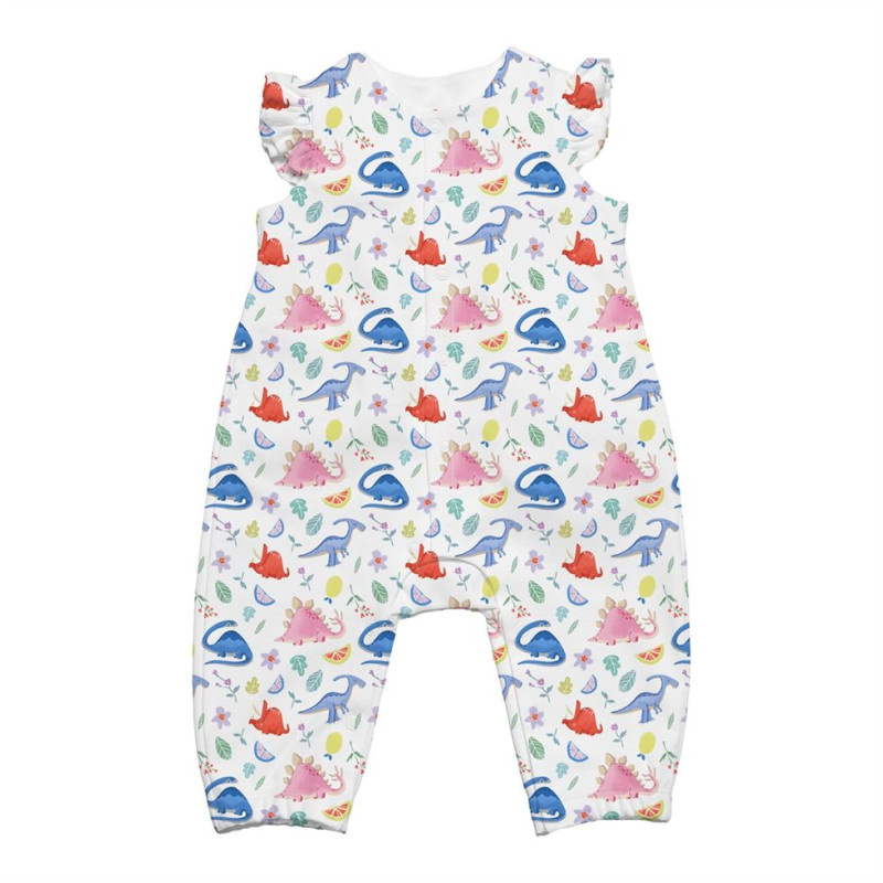 Supima Cotton Long Shortie with Ruffles – R011 Supima Cotton Long Shortie with Ruffles – R011