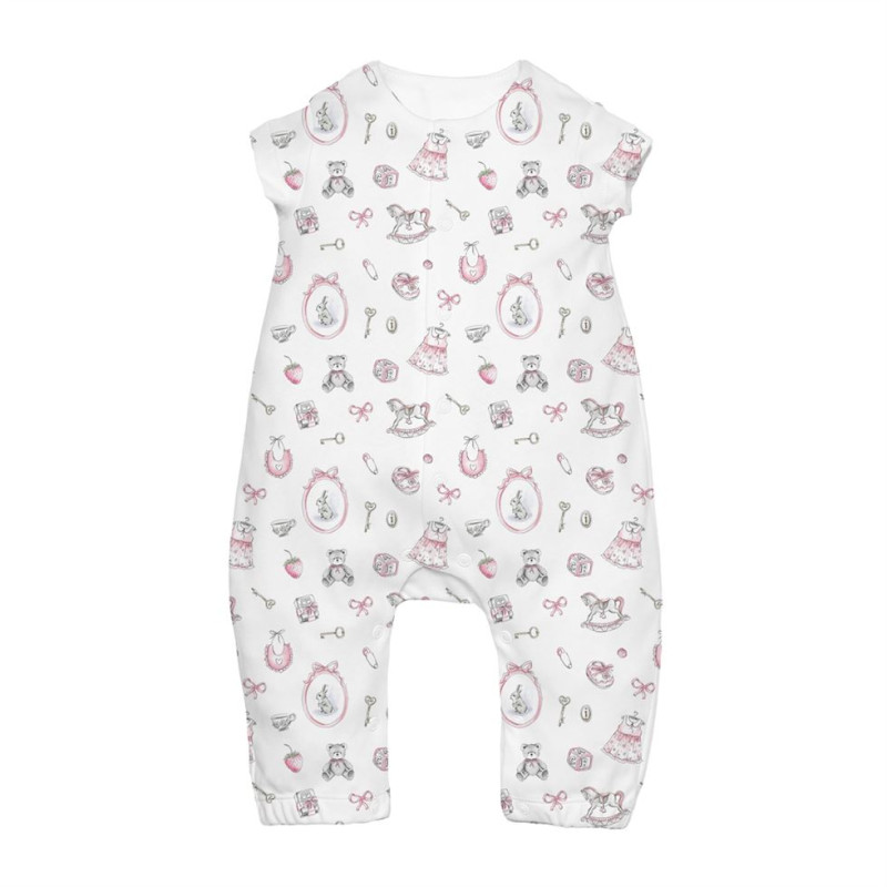 Long Supima Cotton Shortie with Sleeves R017 Long Supima Cotton Shortie with Sleeves R017