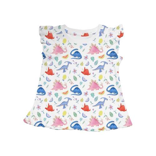 Frill Trim Sleeveless Top f..