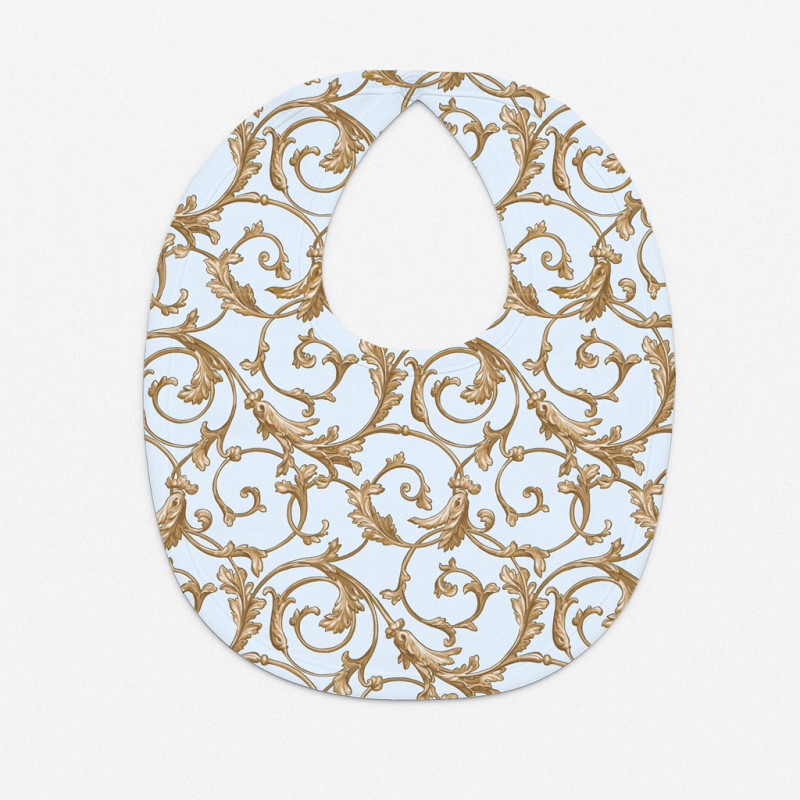 Baby Bib with Picot Trim BIB005 Allure Blue Baby Bib with Picot Trim BIB005 Allure Blue