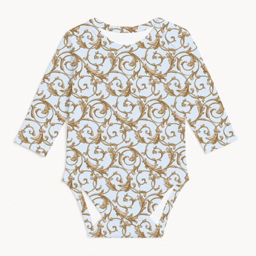 Printed Long-Sleeved Bodyve..