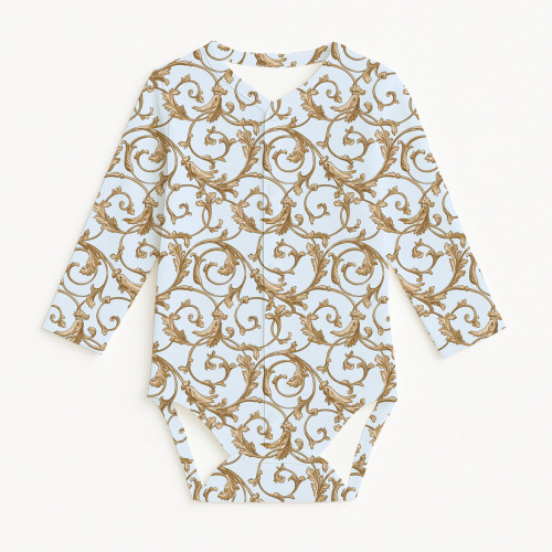 Printed Long-Sleeve Front F..