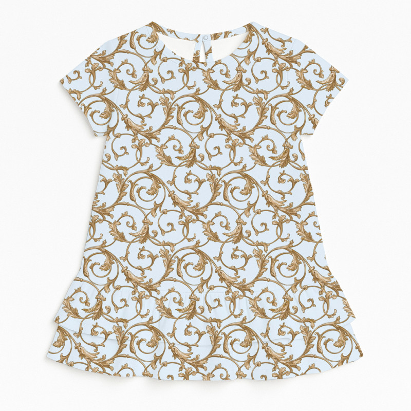 Supima Cotton Night Dress with Ruffle DR002 Allure Blue Supima Cotton Night Dress with Ruffle DR002 Allure Blue
