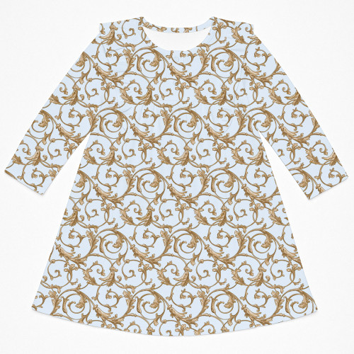 Charming Long-Sleeved Night..