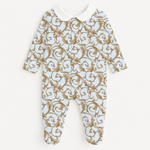 Babygrow with collar 100% p..