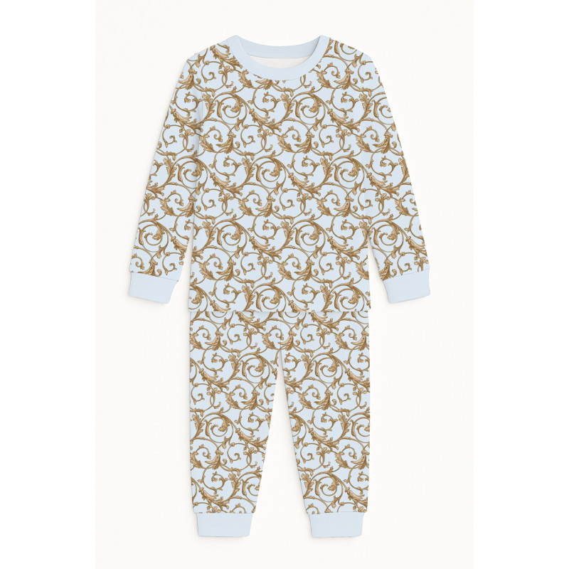 Дитяча піжама з довгим рукавом з 100% pima котона PJ001 Allure Blue Дитяча піжама з довгим рукавом з 100% pima котона PJ001 Allure Blue
