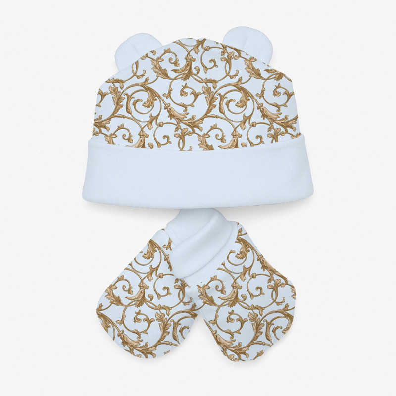 Hat and Mittens Set010 Allure Blue Hat and Mittens Set010 Allure Blue