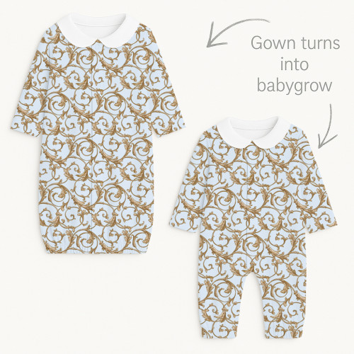 Baby converter gown with co..