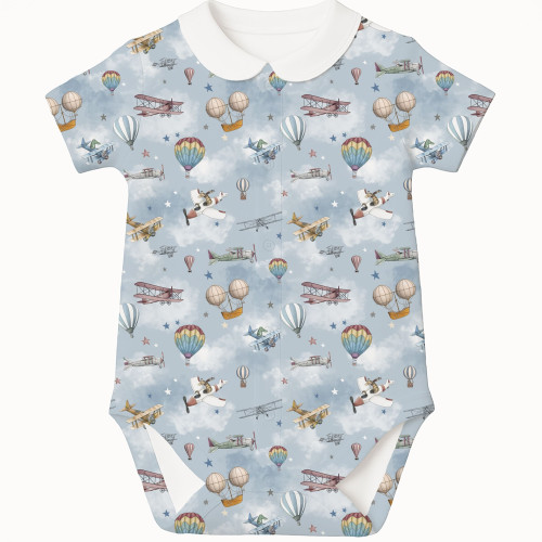 Printed Short-Sleeve Front ..