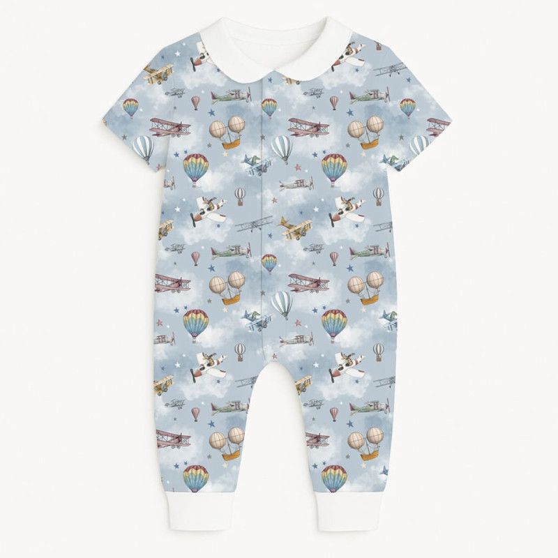 Romper Short sleeve with Collar K061CL Balloons