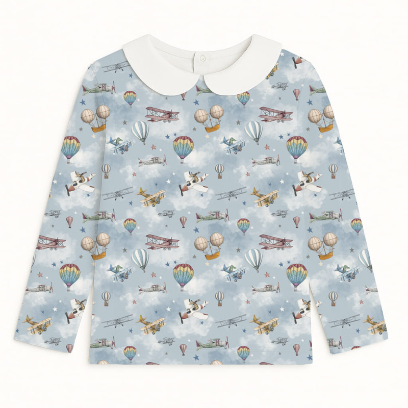 Long Sleeve T-shirt for Boys and Girls з комiрцем TSH002CL Balloons Long Sleeve T-shirt for Boys and Girls з комiрцем TSH002CL Balloons