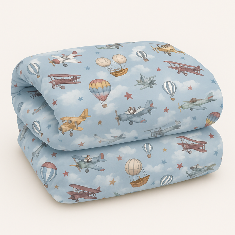 Baby Blanket with 100% Hypoallergenic Filling BLF01 Balloons – For Baby and Toddler Beds Baby Blanket with 100% Hypoallergenic Filling BLF01 Balloons – For Baby and Toddler Beds