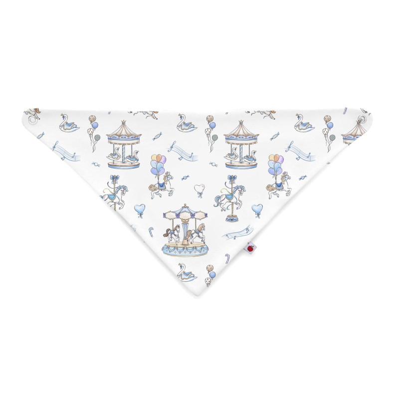 Слюнявчик-бандана трикутної форми для немовлят Bib001 Bonbon Blue