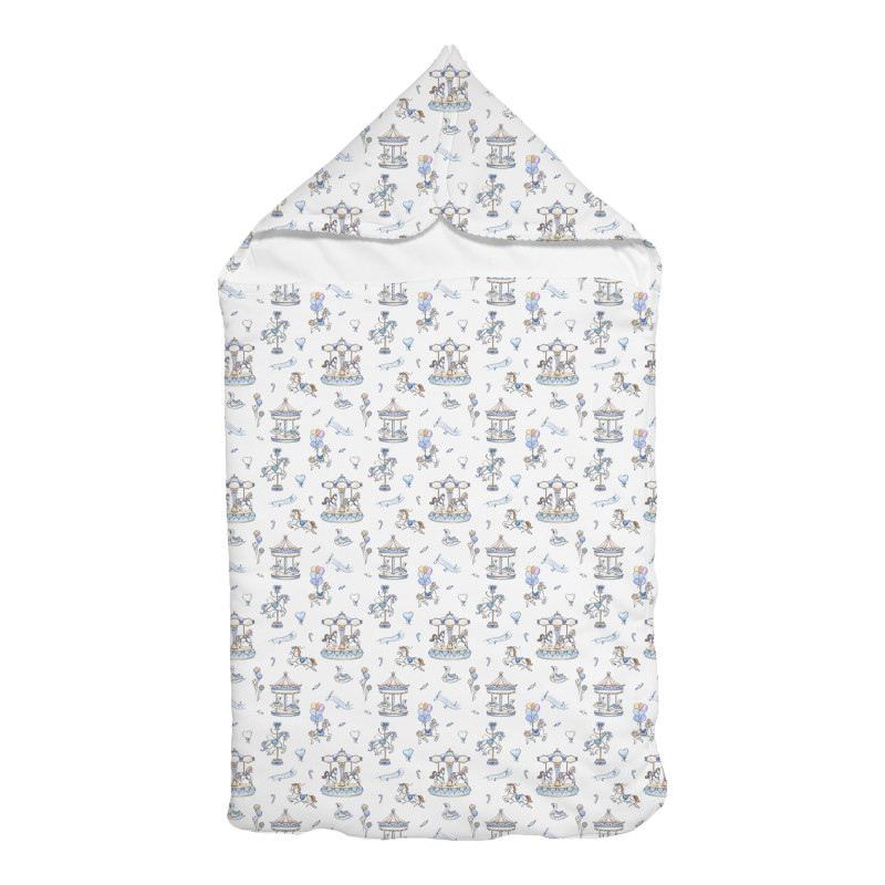 Затишний Конверт (кокон) Babynest C002 Bonbon Blue