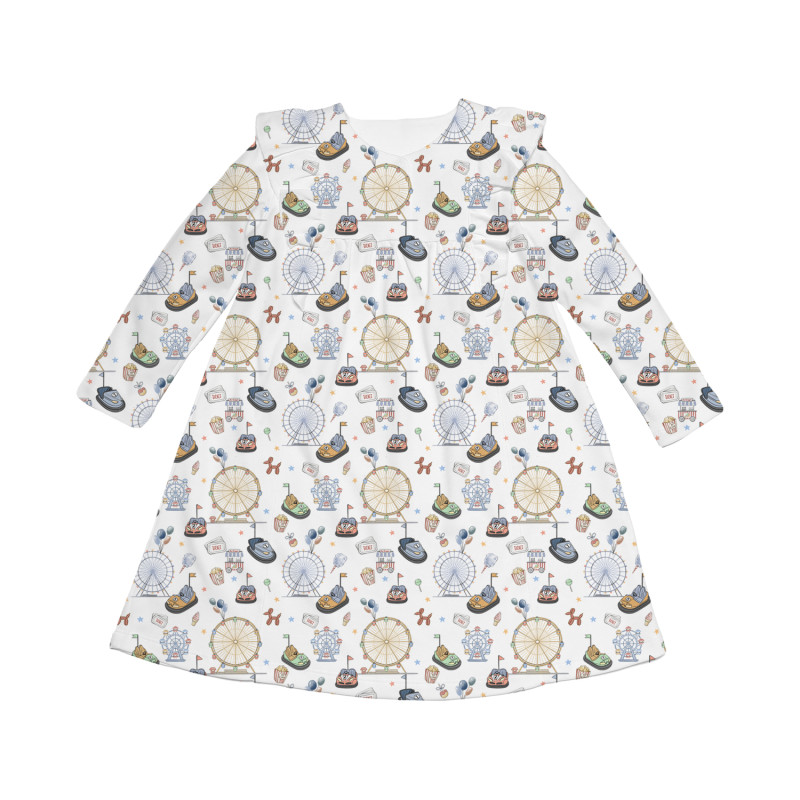 Charming Long-Sleeved Night Dress with Ruffles DR016 Bumper Car Charming Long-Sleeved Night Dress with Ruffles DR016 Bumper Car