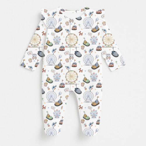 Babygrow with ruffles 100% ..