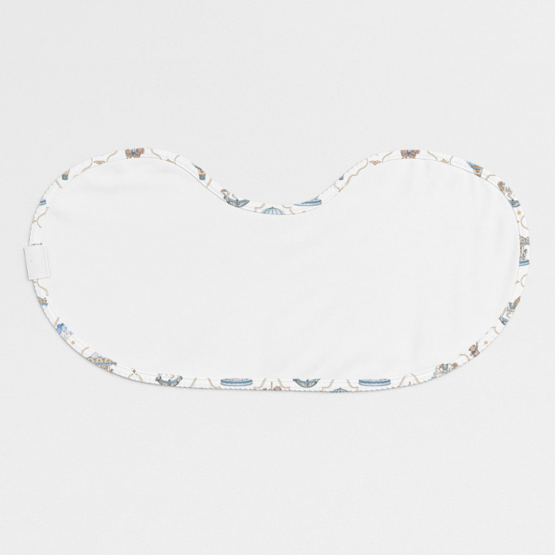 Burpy Bib BB010 – Organic Supima Cotton Coquette blue Burpy Bib BB010 – Organic Supima Cotton Coquette blue