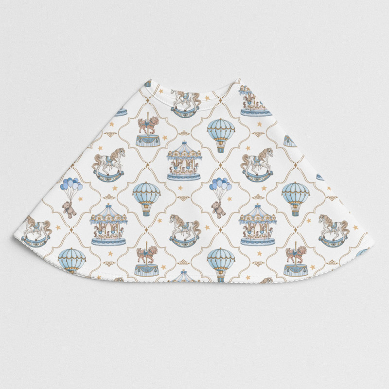 Burpy Bib BB010 – Organic Supima Cotton Coquette blue Burpy Bib BB010 – Organic Supima Cotton Coquette blue