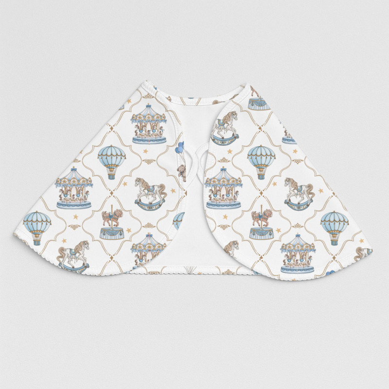 Burpy Bib BB010 – Organic Supima Cotton Coquette blue Burpy Bib BB010 – Organic Supima Cotton Coquette blue