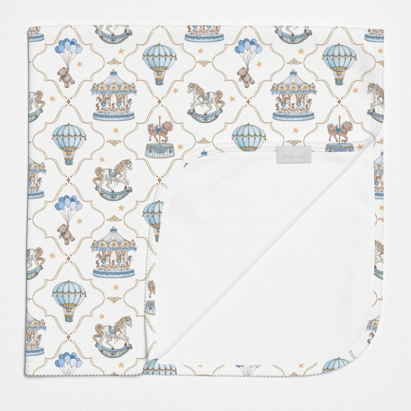Двошарова дитяча ковдра BL001 Coquette blue