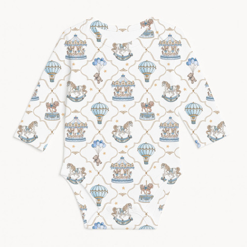 Printed Long-Sleeved Bodyve..