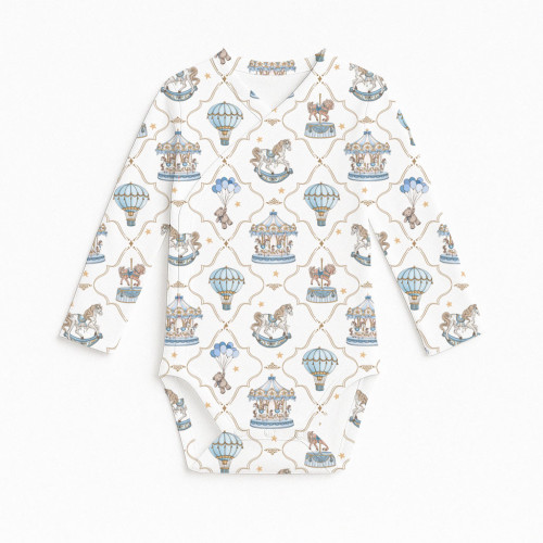 Printed Long-Sleeve Kimono ..