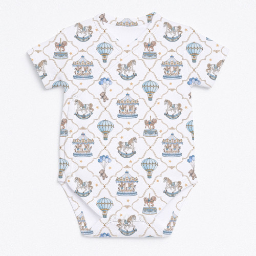 Printed Short-Sleeve Kimono..
