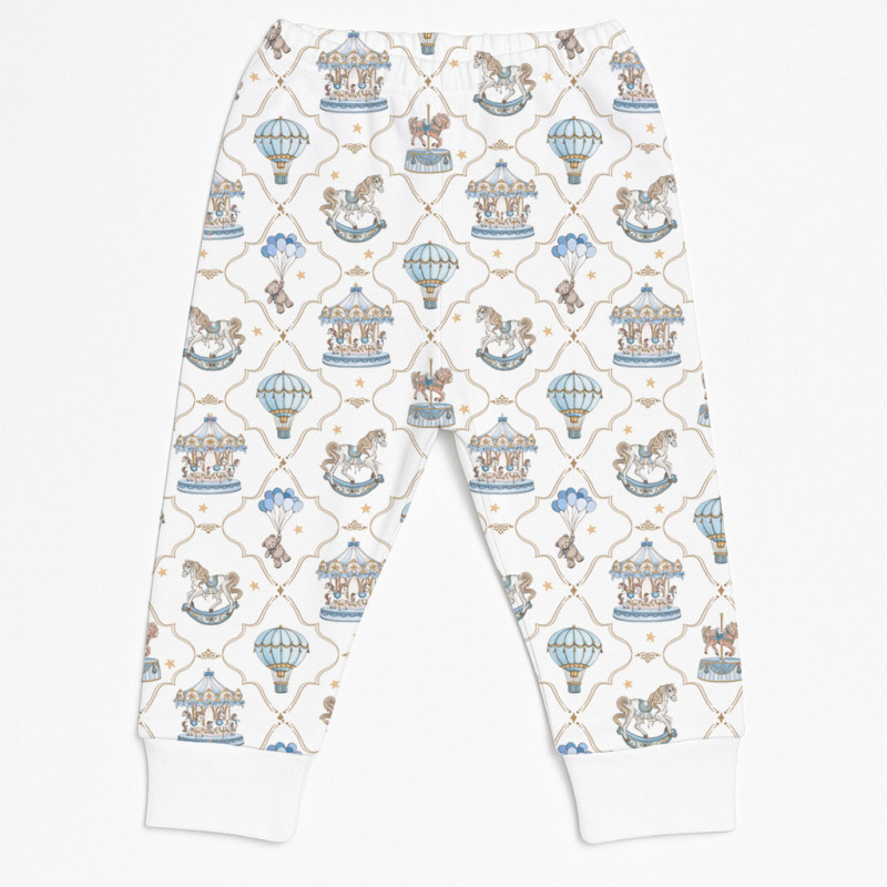 Cotton Baby Joggers BR001 Coquette blue
