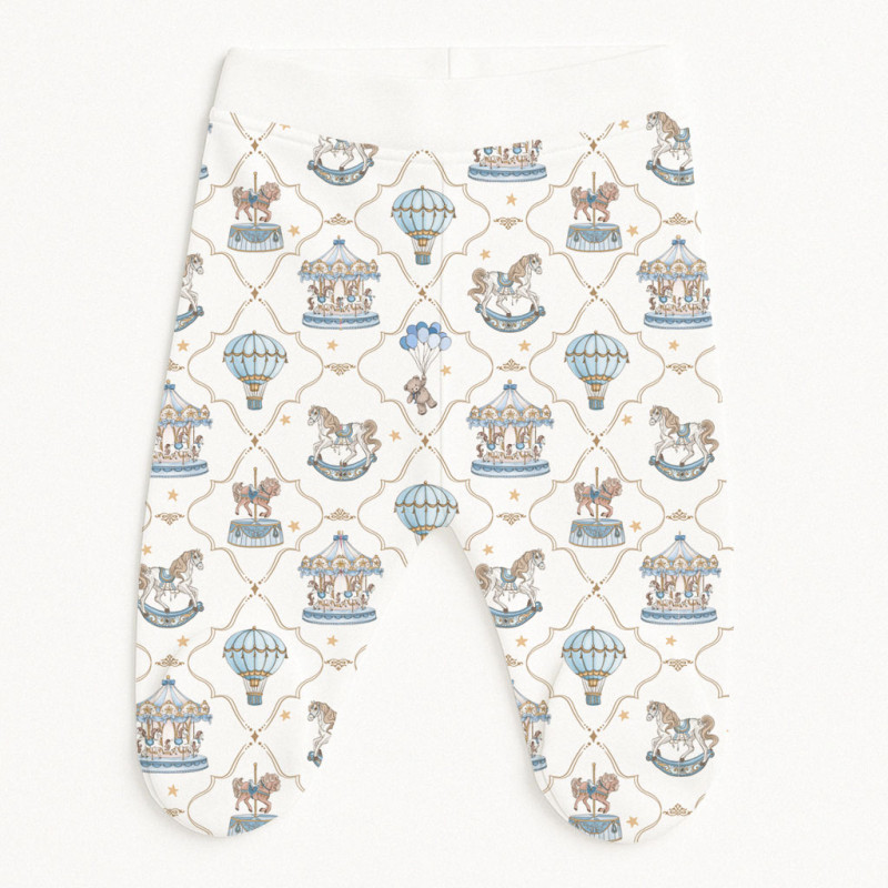 Footed Baby Pants SH002 Coquette blue Footed Baby Pants SH002 Coquette blue
