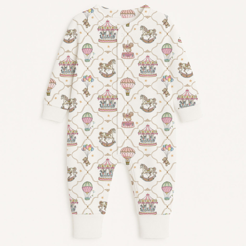 Long sleeve Romper for baby K060 Coquette colorful