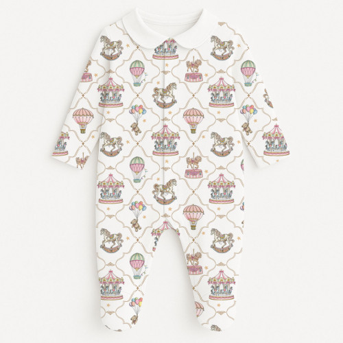 Babygrow with collar 100% p..