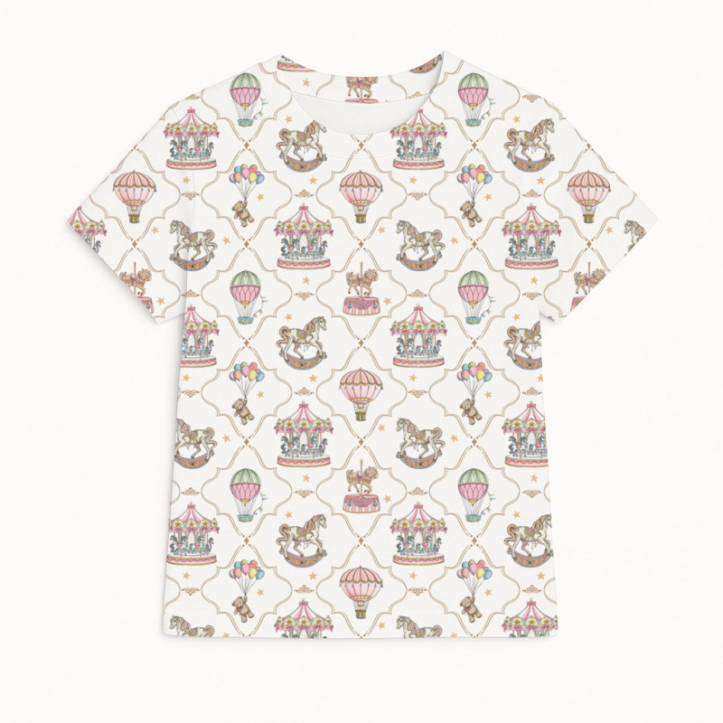 Short Sleeve T-shirt for Boys and Girls TSH001 Coquette colorful