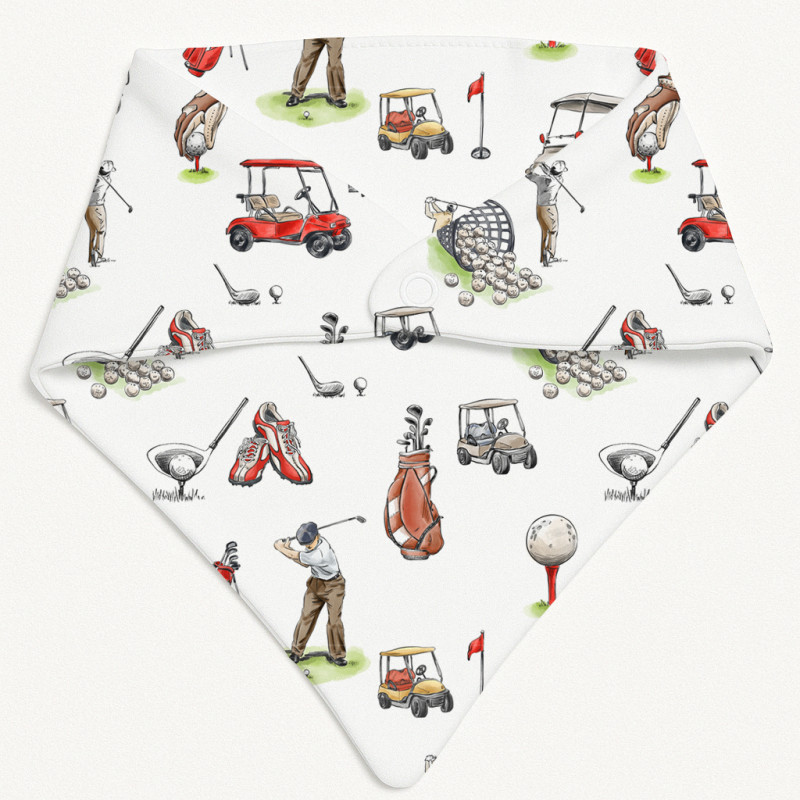 Triangle Bandana Bib for Babies Bib001 Golf Triangle Bandana Bib for Babies Bib001 Golf