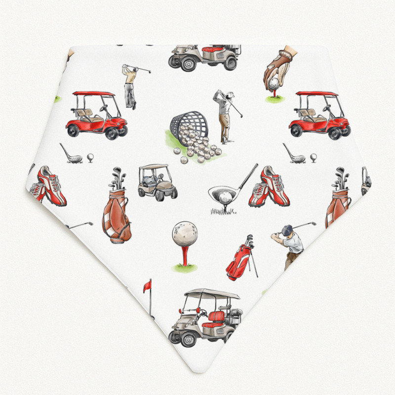 Triangle Bandana Bib for Babies Bib001 Golf Triangle Bandana Bib for Babies Bib001 Golf