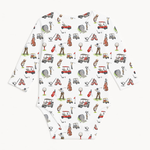 Printed Long-Sleeved Bodyve..