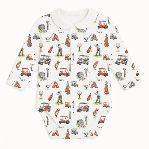Printed Long-Sleeve Front F..