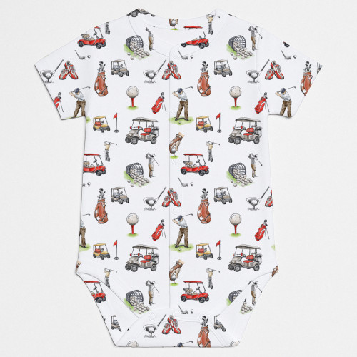 Printed Short-Sleeve Front ..
