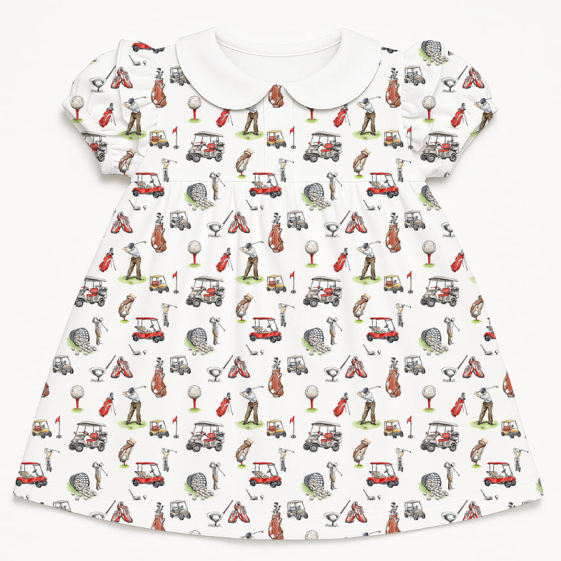 Supima Cotton Night Dress with Ruffle DR019CL Golf Supima Cotton Night Dress with Ruffle DR019CL Golf
