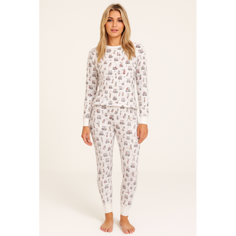 Luxury Long Adult Pyjama Set PW100 Golf Luxury Long Adult Pyjama Set PW100 Golf