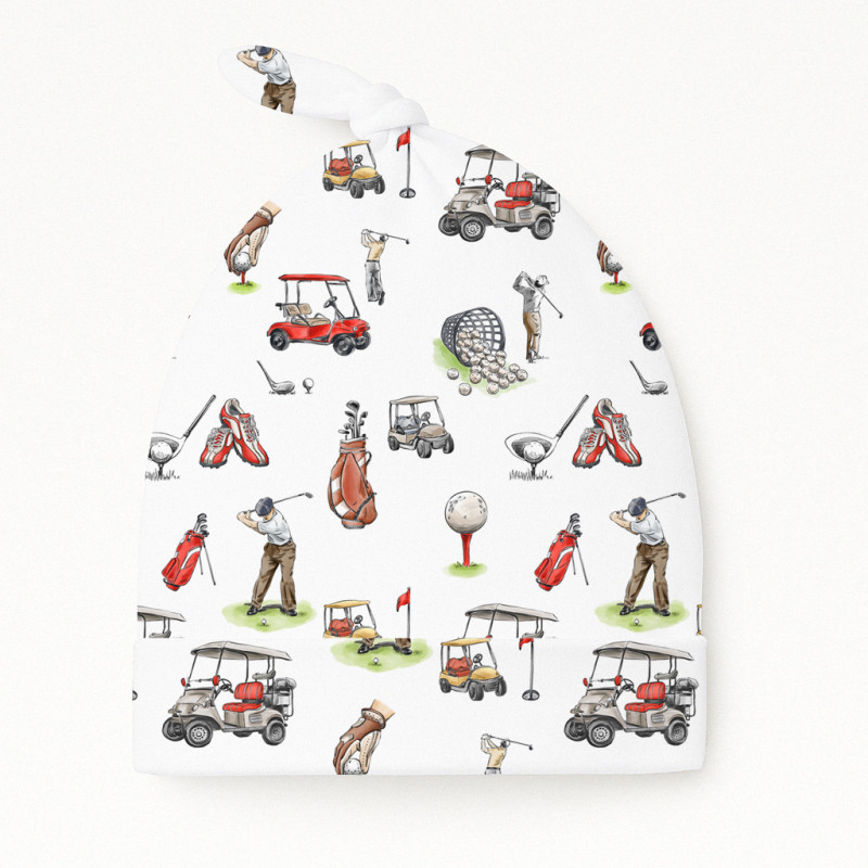 Supima Cotton Layette Hat with Knot H003 Golf Supima Cotton Layette Hat with Knot H003 Golf