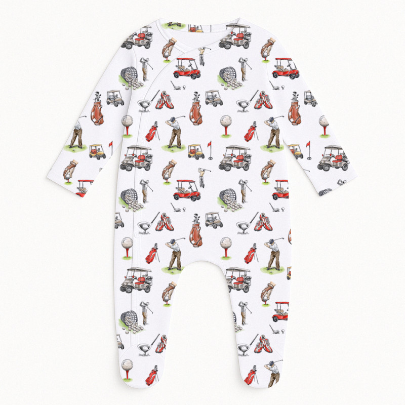 Babygrow for baby with Side Opening K020 Golf Babygrow for baby with Side Opening K020 Golf
