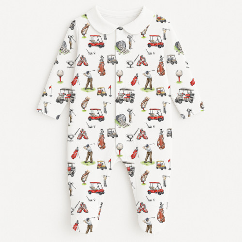 Babygrow with collar 100% p..
