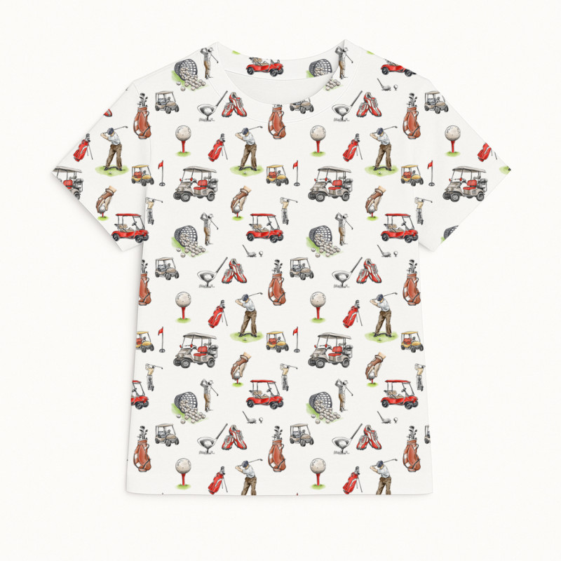 Short Sleeve T-shirt for Boys and Girls TSH001 Golf Short Sleeve T-shirt for Boys and Girls TSH001 Golf