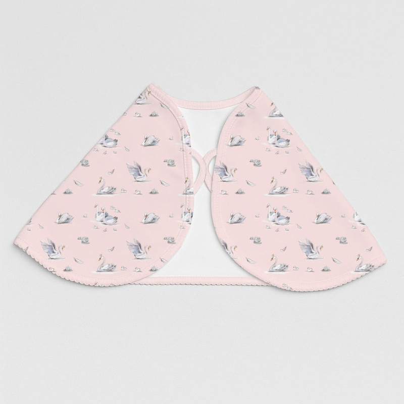 Burpy Bib BB010 – Organic Supima Cotton Swan Burpy Bib BB010 – Organic Supima Cotton Swan