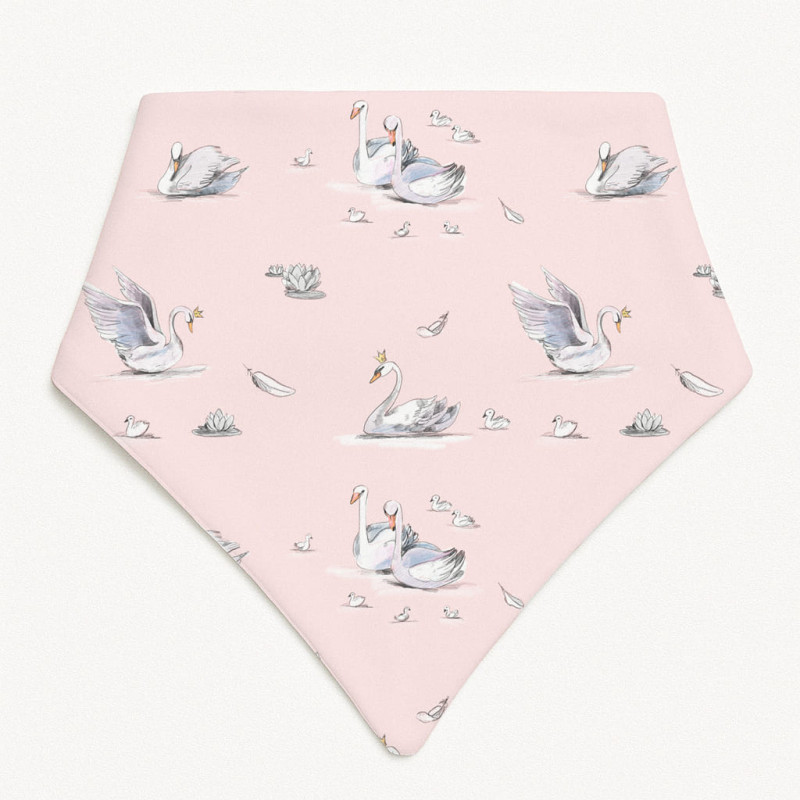 Triangle Bandana Bib for Babies Bib001 Swan Triangle Bandana Bib for Babies Bib001 Swan