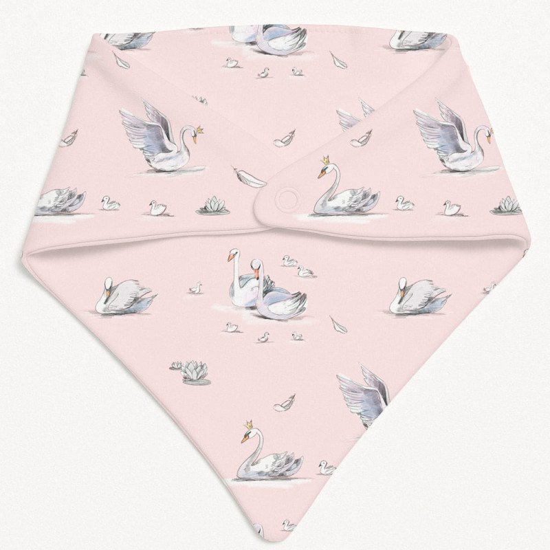 Triangle Bandana Bib for Babies Bib001 Swan Triangle Bandana Bib for Babies Bib001 Swan